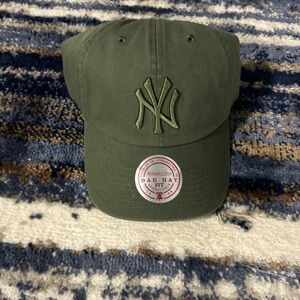 Mitchell & Ness Olive Green Dad Hat